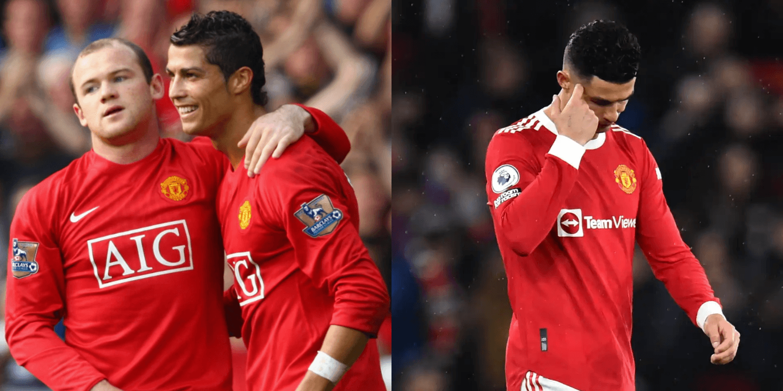 El ex internacional inglés cuestionó la llegada de CR7 al Manchester United, este le respondió y Rooney tuvo una curiosa reacción