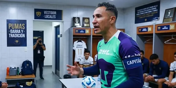 Keylor Navas dejó un mensaje motivacional en el vestidor de Pumas que se volvió viral en redes / video @degoyaagoyaa