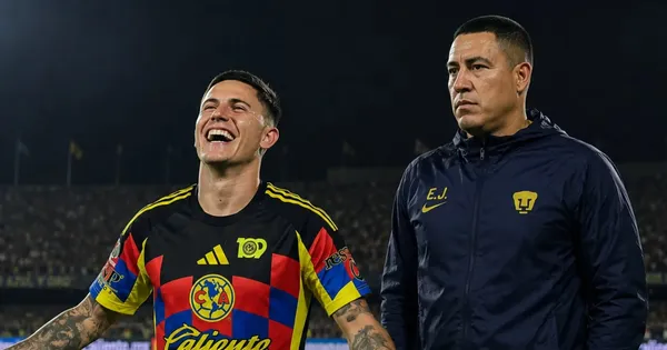 El futbolista del conjunto azulcrema llamó la atención.