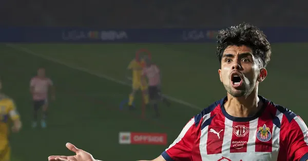 Así fue el momento de cuando el gol le fue anulado a Chivas.