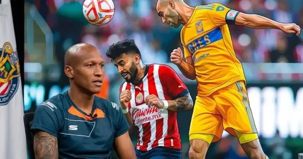 Ilustración digital de Luis Quiñones hablando de la final del Clausura 2023