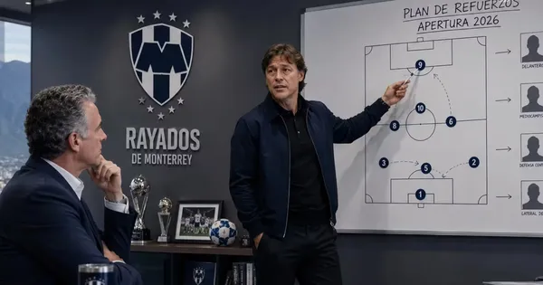 Matías Almeyda en la oficina de Dennis te Kloese.