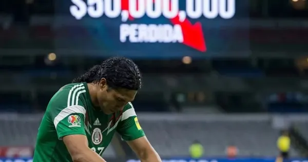 Imagen digital de Carlos Peña como jugador de la Selección Mexicana