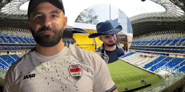 Aficionados de Irak son tendencia al llegar al Estadio BBVA como regiomontanos