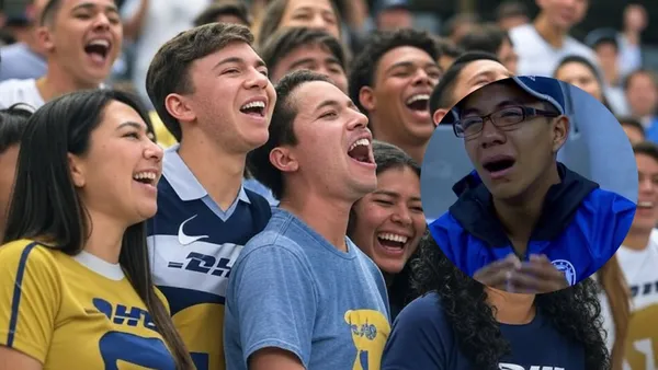 Aficionados de Pumas se burlan de Cruz Azul (Foto: Grok IA)