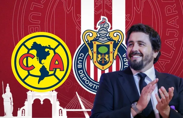 Amaury Vergara y escudos/Foto Chivas.