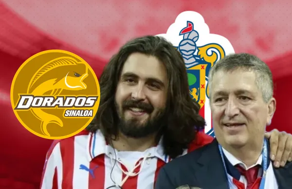 Amaury y Jorge Vergara, escudo de Dorados/Foto ESPN.