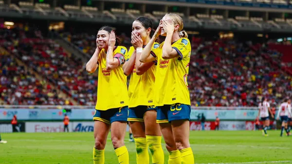 América femenil tras Clásico Nacional en cuartos de final. | Foto: X oficial de @AmericaFemenil