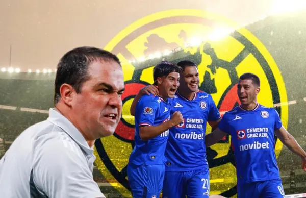 André Jardine y jugadores de Cruz Azul/ Foto Mediotiempo.