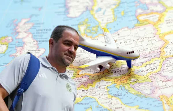 André Jardine y mapa de Europa/Foto Blog Institucionals UOC.