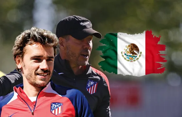 Antoine Griezmann y Diego Pablo Simeone/ Foto Atlético de Madrid.