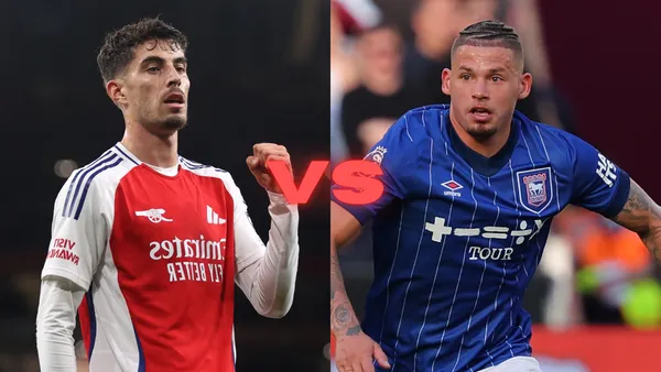 Arsenal vs Ipswich Town | Foto: @Arsenal y @IpswichTown