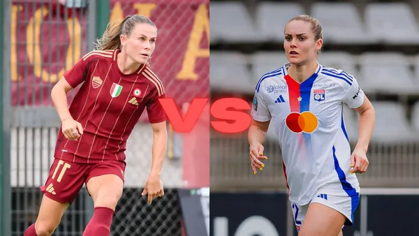 AS Roma (F) vs Lyon (F) | Fotos: X oficiales de @ASRomaFemminile y @OLfeminin