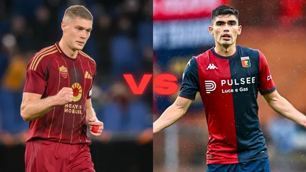 AS Roma vs Genoa | Fotos: @OfficialASRoma y @GenoaCFC ·