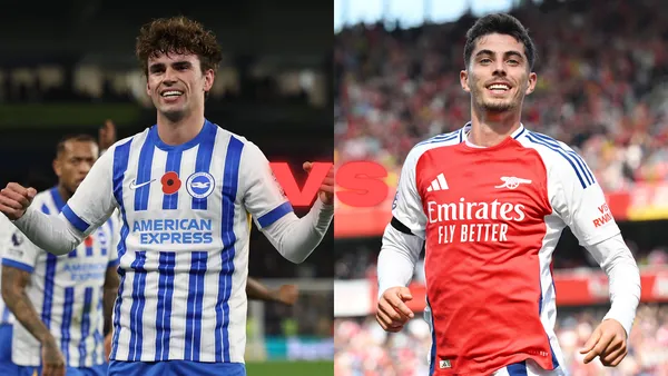 Brighton vs Arsenal | Fotos: @OfficialBHAFC y @Arsenal