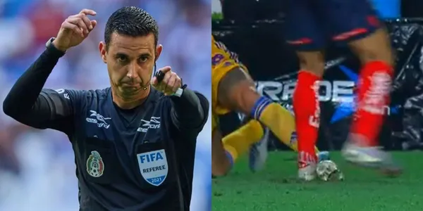César Arturo Ramos no quiso expulsar a Maxi Meza de Rayados en el clásico regio vs Tigres.