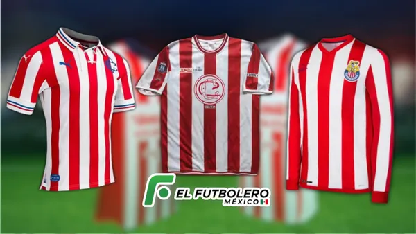 Chivas demostrando la elegancia de las franjas en sus jerserys conmemorativos.