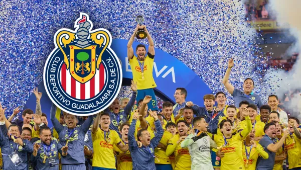Club América levantando el tercer título en el Apertura 2024