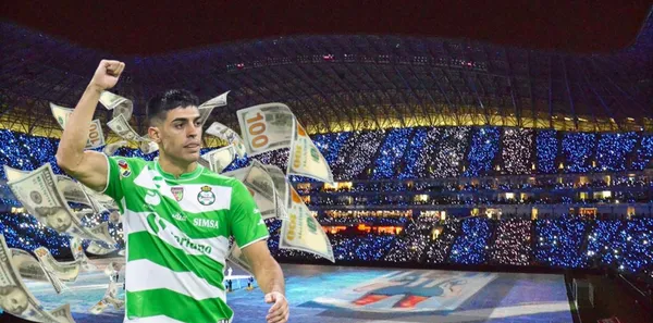 Conoce el sueldo que ganaría Juan Brunetta si firma con Rayados, en Santos Laguna cobra 10 millones de pesos