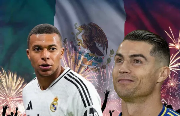 Cristian Ronaldo y Kylian Mbappé/Foto Olmecas Altos.