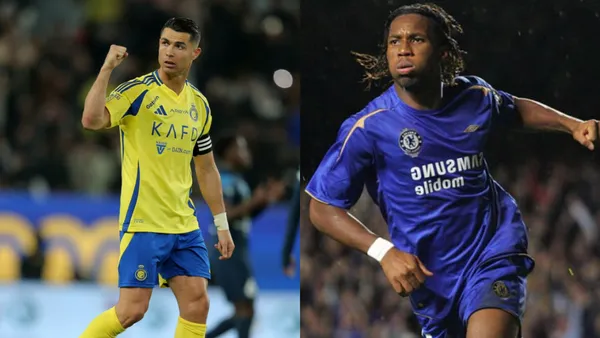 Cristiano Ronaldo y Drogba | Fotos: @Cristiano y @Futbool_Fotos