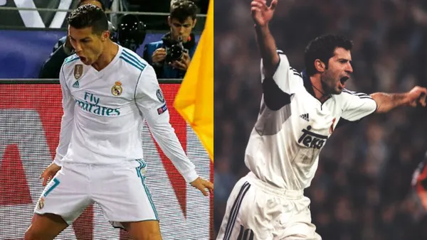 Cristiano Ronaldo y Figo | Fotos: @realmadrid