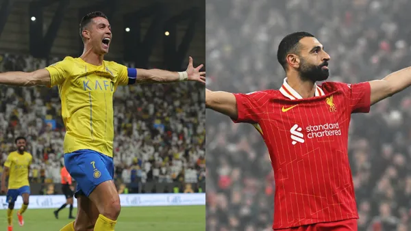 Cristiano y Salah | Fotos: @Cristiano y @LFC