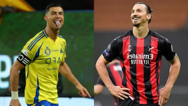 Cristiano y Zlatan | Fotos: @Cristiano y @GoonerEurychus