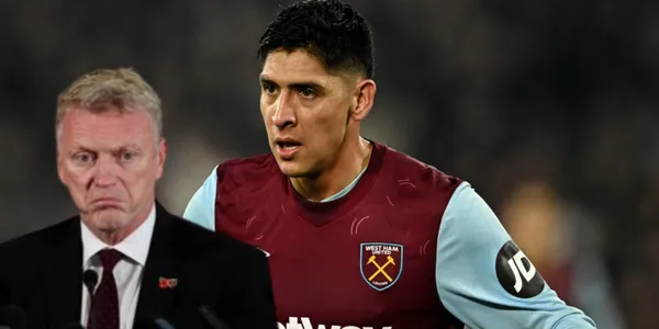 David Moyes junto a Edson Álvarez / FOTO Reuters