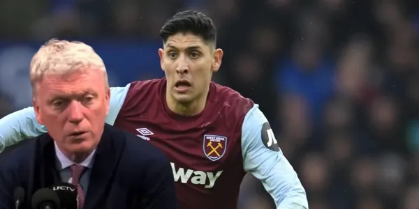 David Moyes junto a Edson Álvarez / FOTO X