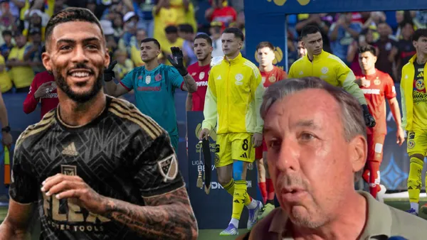 Denis Bouanga y Emilio Azcárraga