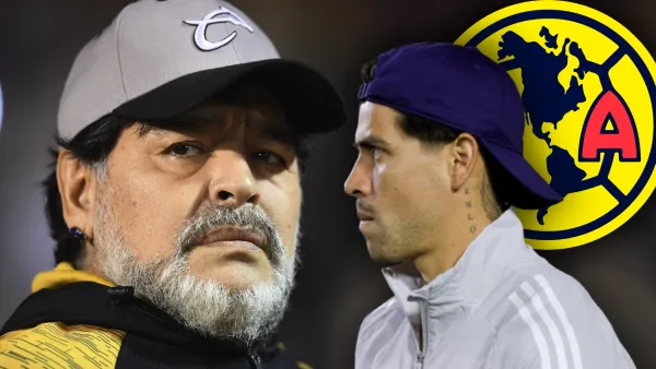 Diego Maradona y Víctor Dávila