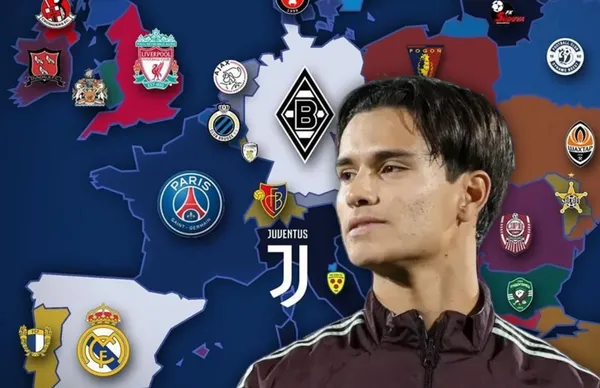 Diego Ochoa y equipos de Europa/Foto Transfermarkt.