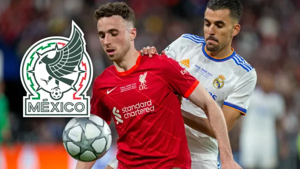 Diogo Jota durante el duelo entre Liverpool y Real Madrid