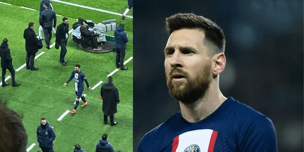 El argentino realizó esta acción tras perder contra el Lyon en la Ligue 1 de Francia.