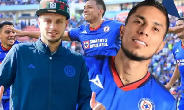 El entrenador de Cruz Azul y Carlos Salcedo en un estadio / Imago