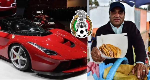 El futbolista se dedicó a la industria de la venta de tacos y en silencio, también logró ganarse dos Ferrari- Así fue como Jorge Campos logró tener dos coches de lujo.
