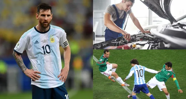 El jugador tuvo la chance de enfrentar a Messi, estuvo en un Mundial, ahora se dedica a reparar coches.