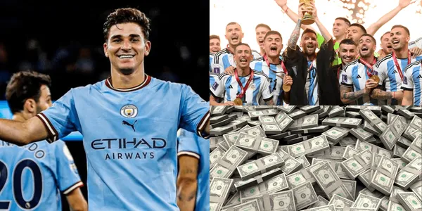 El millonario salario del campeón del mundo que le quitaría el puesto a Julián Álvarez en el Manchester City.