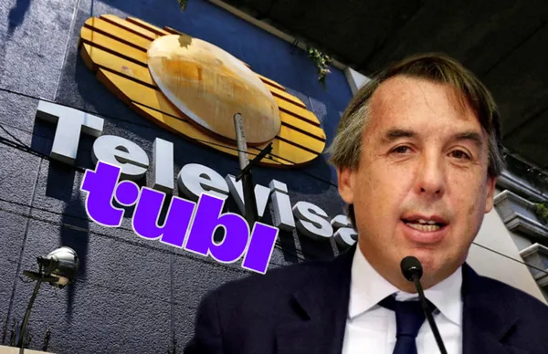 Emilio Azcárraga, logos de Televisa y Tubi/ Foto El CEO.