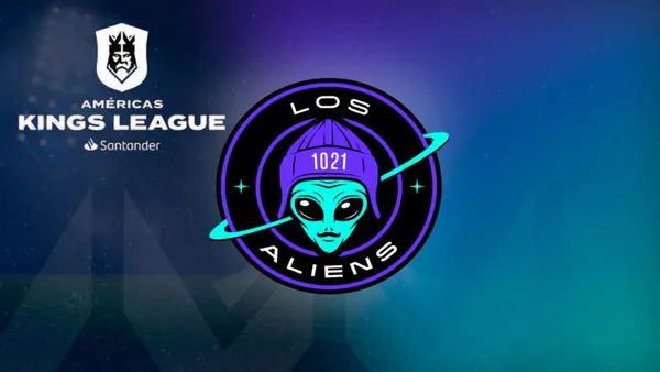 Escudo de los Aliens FC y de la Kings League Américas