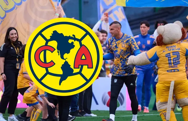 Escudo del América y Nahuel Guzmán/ Foto MexSport.