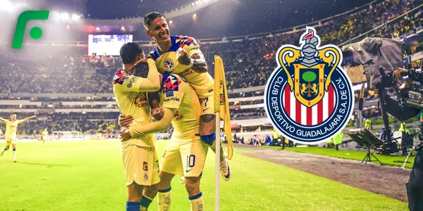 Festejo de los jugadores del América (Fuente: MEXSPORT)