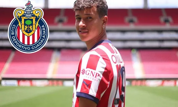 Fidel Barajas en su presentación en Chivas de Guadalajara (Fuente: Chivas)