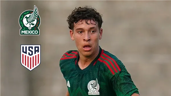 Fidel Barajas jugando para la selección mexicana sub 17 (Fuente Imago 7)