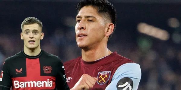 Florian Wirtz junto a Edson Álvarez / FOTO GOAL