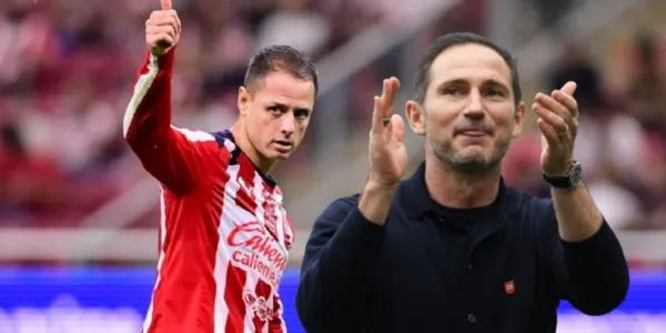 Frank Lampard junto a Javier Hernández / FOTO GETTY IMAGES