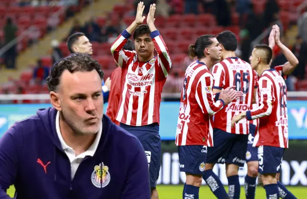 Gabriel Milito y jugadores de Chivas/Foto 'X'.