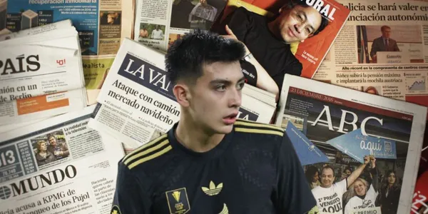 Gilberto Mora junto a diarios españoles / FOTO TV AZTECA