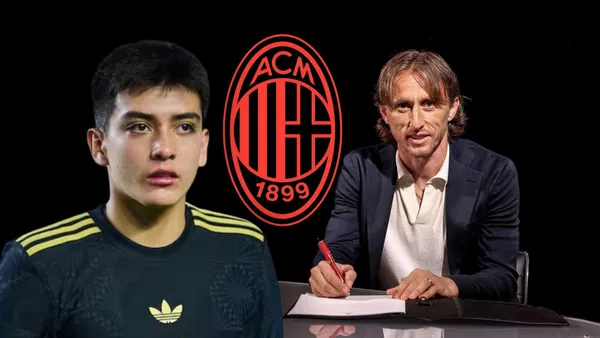 Gilberto Mora y Luka Modrić